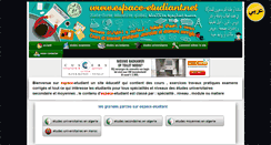 Desktop Screenshot of espace-etudiant.net
